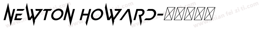 Newton Howard字体转换